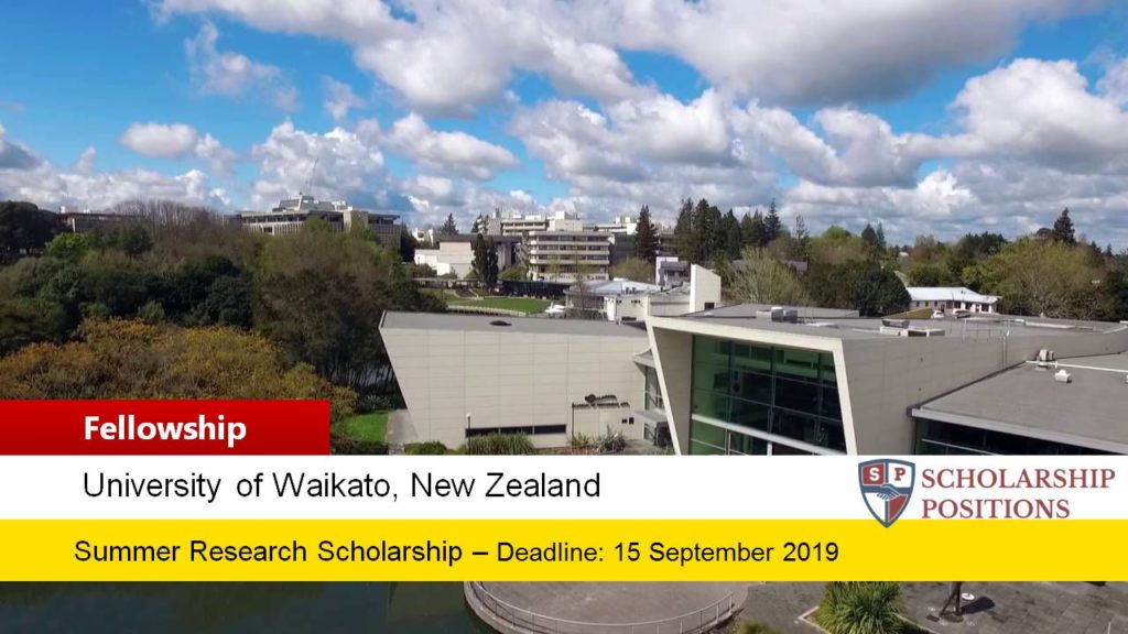University of Waikato Summer Research Scholarships in New Zealand