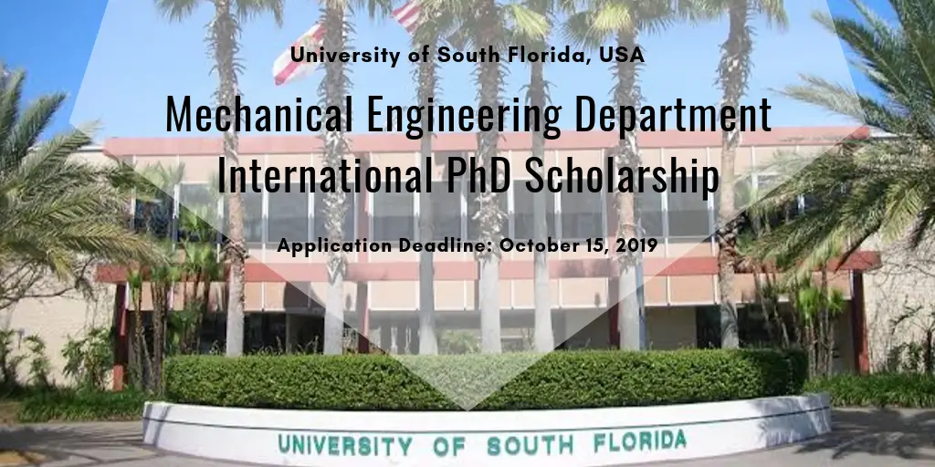 phd in mechanical engineering in usa with scholarship