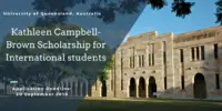 UQ Kathleen Campbell-Brown Scholarship for Domestic and International students in Australia