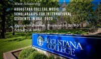 Augustana College music awards for International Students in USA, 2020