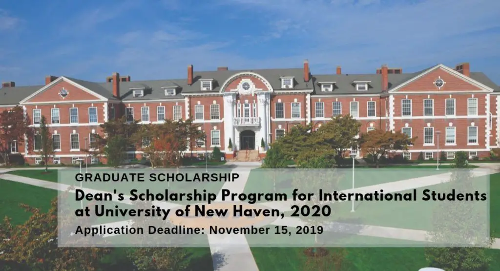 Dean's program for International Students at University of New Haven in