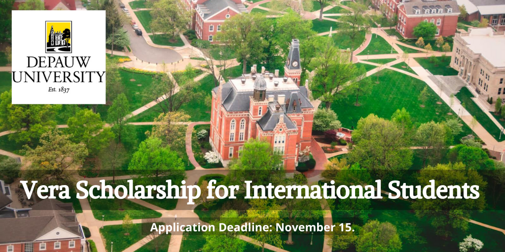 Depauw University Vera Scholarship for International Students in the USA