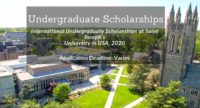 International undergraduate financial aid at Saint Joseph's University in USA, 2020