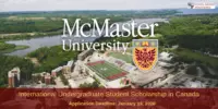 International Undergraduate Student Scholarship at McMaster University in Canada
