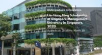 Lim Hang Hing Scholarship at Singapore Management University in Singapore, 2020
