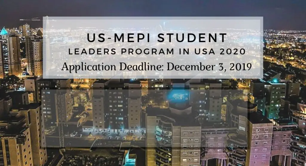 US-MEPI Student Leaders Program in USA 2020