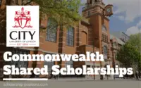 Commonwealth Shared Scholarships at the City University of London, UK