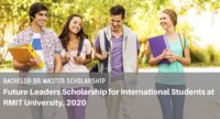 Future Leaders funding for International Students at RMIT University, 2020