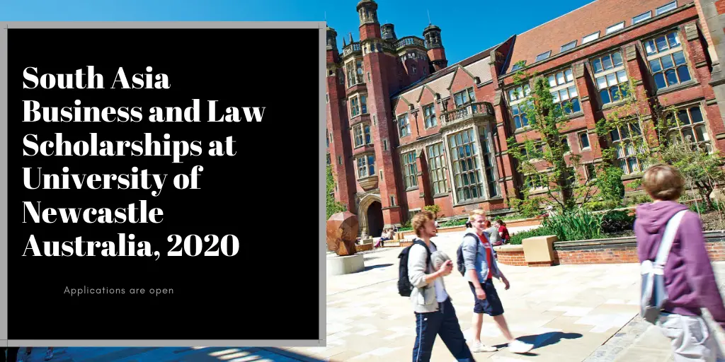 South Asia Business and Law Scholarships at University of Newcastle Australia, 2020