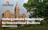 undergraduate financial aid for International Students at Heidelberg University, USA
