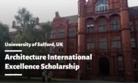 Architecture International Excellence Scholarship at the University of Salford, UK