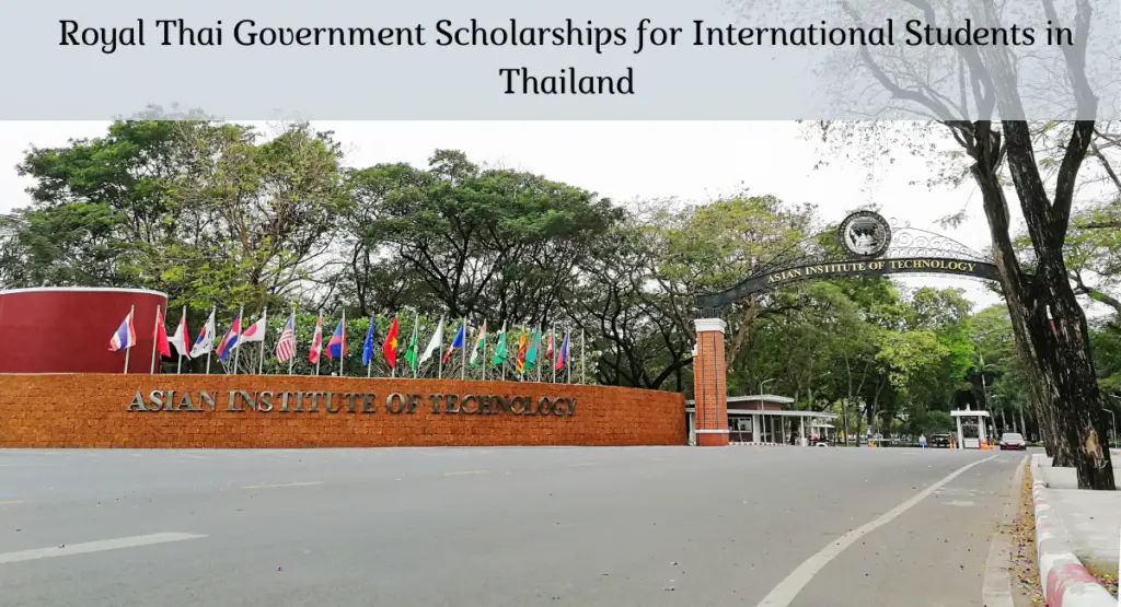 Royal Thai Government Scholarships for International Students in Thailand