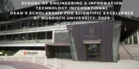 School of Engineering & Information Technology International Dean's funding for Scientific Excellence at Murdoch University, 2020