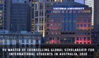 VU Master of Counselling Global funding for International Students in Australia, 2020