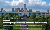 Developing Solutions Masters Scholarship for Students from Africa, India and Commonwealth Countries