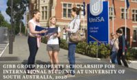 Gibb Group Property funding for International Students at University of South Australia, 2020