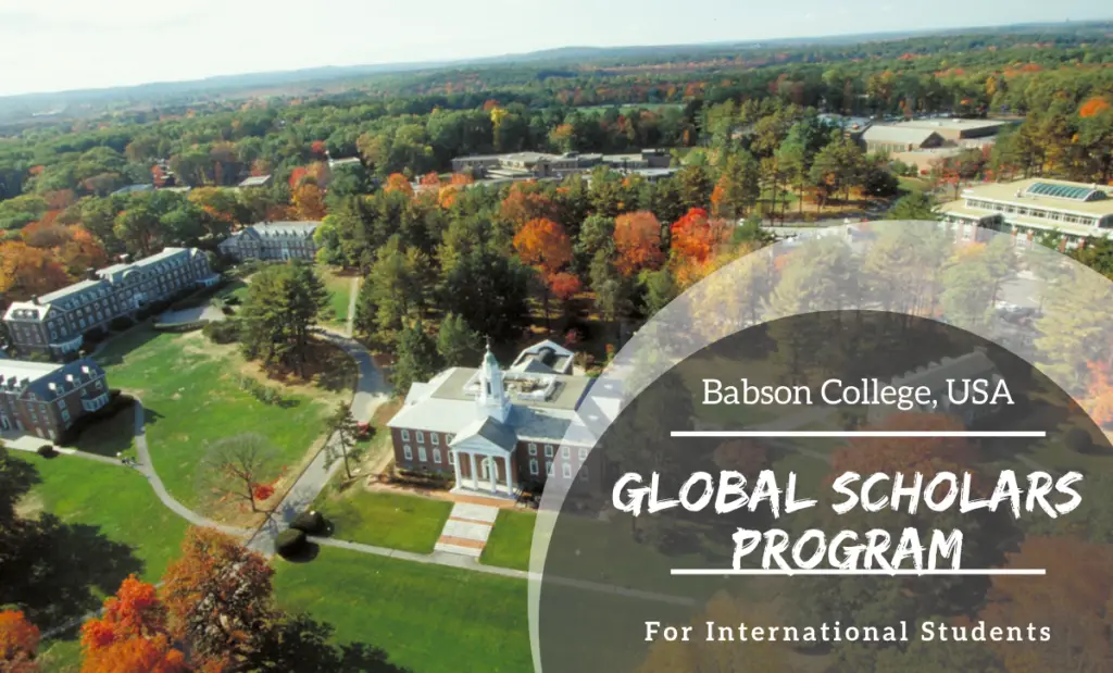 Global Scholars Program to Study at Babson College, USA
