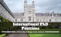 International PhD Positions at University College Cork, Ireland