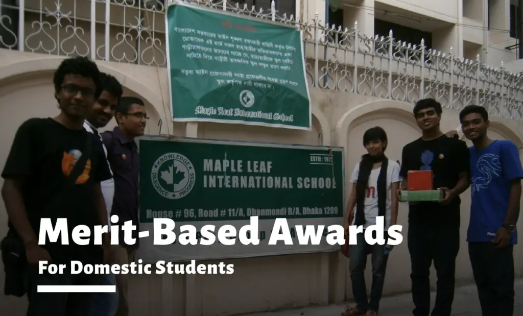 Merit-based Awards at Maple Leaf International School, Bangladesh