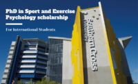 PhD in Sport and Exercise Psychology scholarship at Southern Cross University, Australia