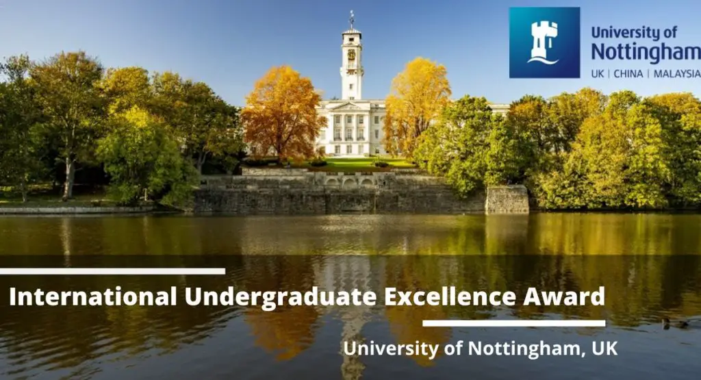 International Undergraduate Excellence Award at University of