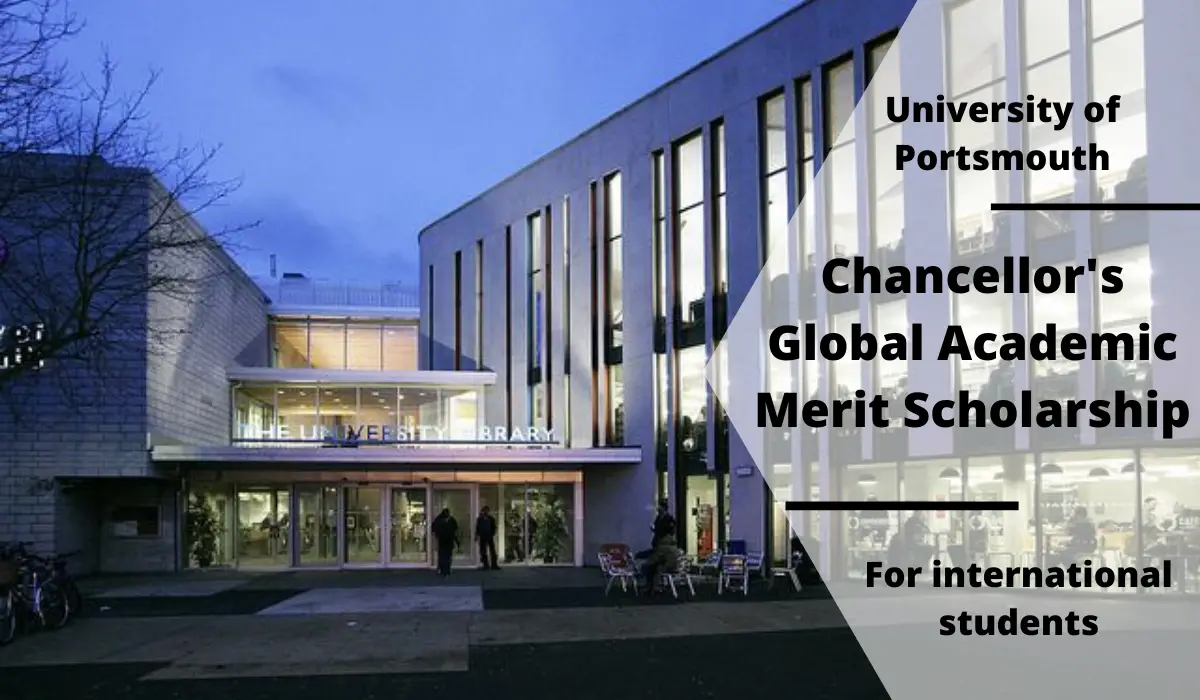 Chancellor's Global Academic Merit Scholarship for International Students  at University of Portsmouth, UK