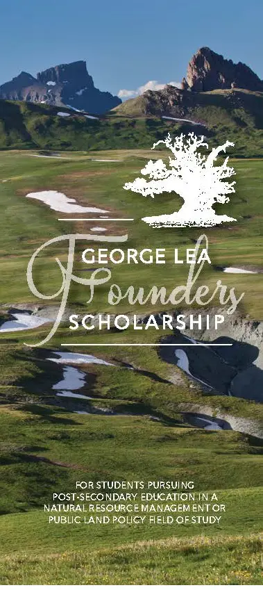 Public Land Foundation George Lea Founder’s Scholarship in the United States