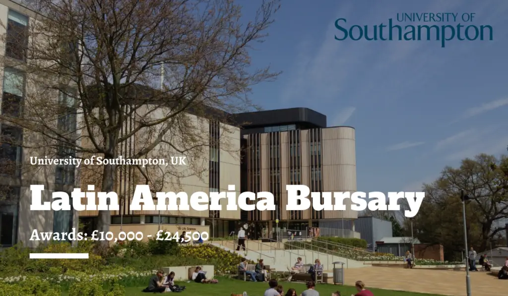 University of Southampton Latin America Bursary in the UK