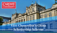Cardiff University Vice-Chancellor’s China Scholarship Scheme in the UK