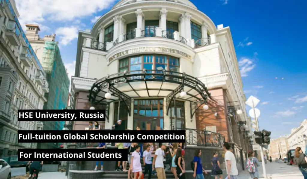 HSE University Fulltuition Global Scholarship Competition in Russia