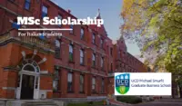 UCD Michael Smurfit Graduate Business School MSc Scholarship for Italian Students