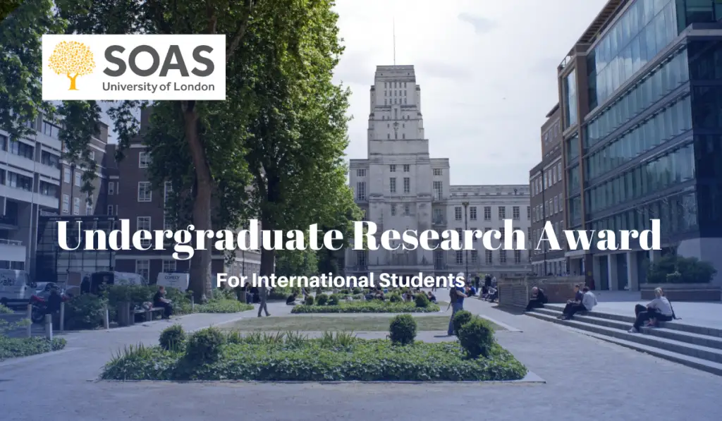 SOAS International Undergraduate Research Award in the UK