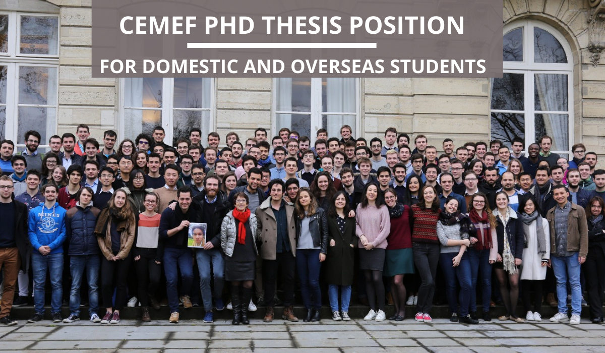 CEMEF PhD Thesis Position for Domestic and Overseas Students in France, 2020