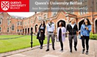 Ann Browne Scholarship at Queen's University Belfast, UK
