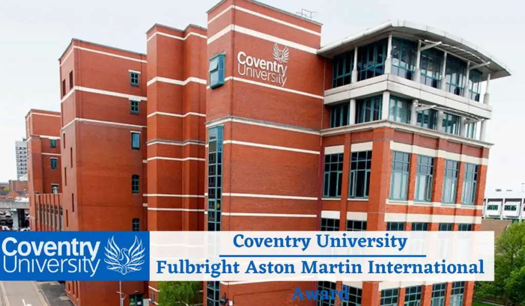 Coventry University Fulbright Aston Martin Award in the UK