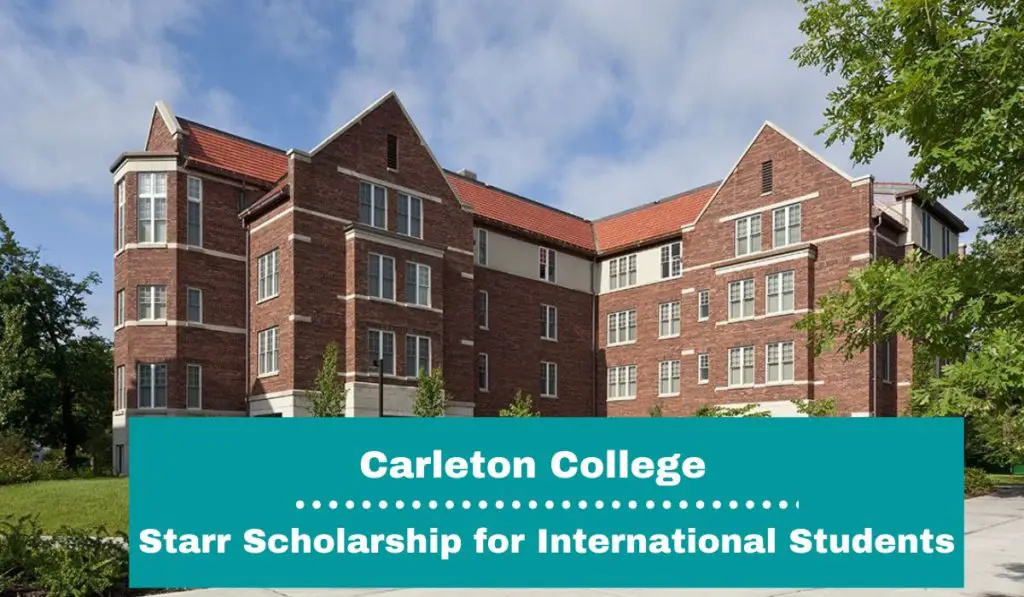 Carleton College Starr funding for International Students