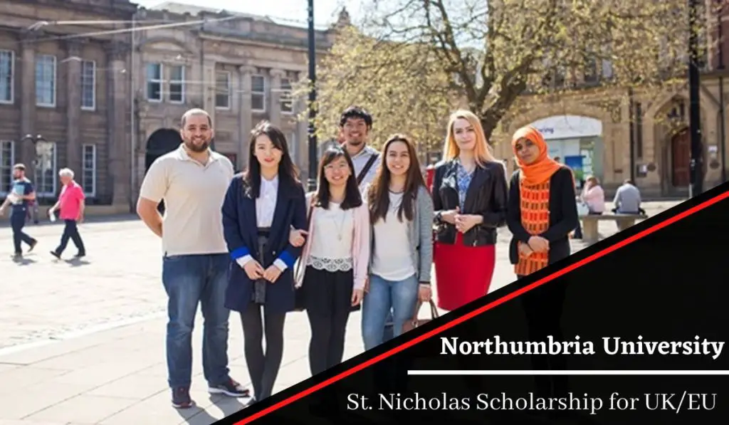 Northumbria University St. Nicholas Scholarship for UK EU