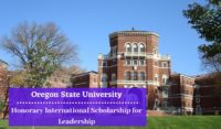 Oregon State University Honorary International funding for Leadership