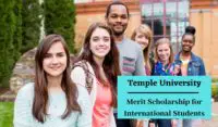 Temple University Merit Scholarship for International Students