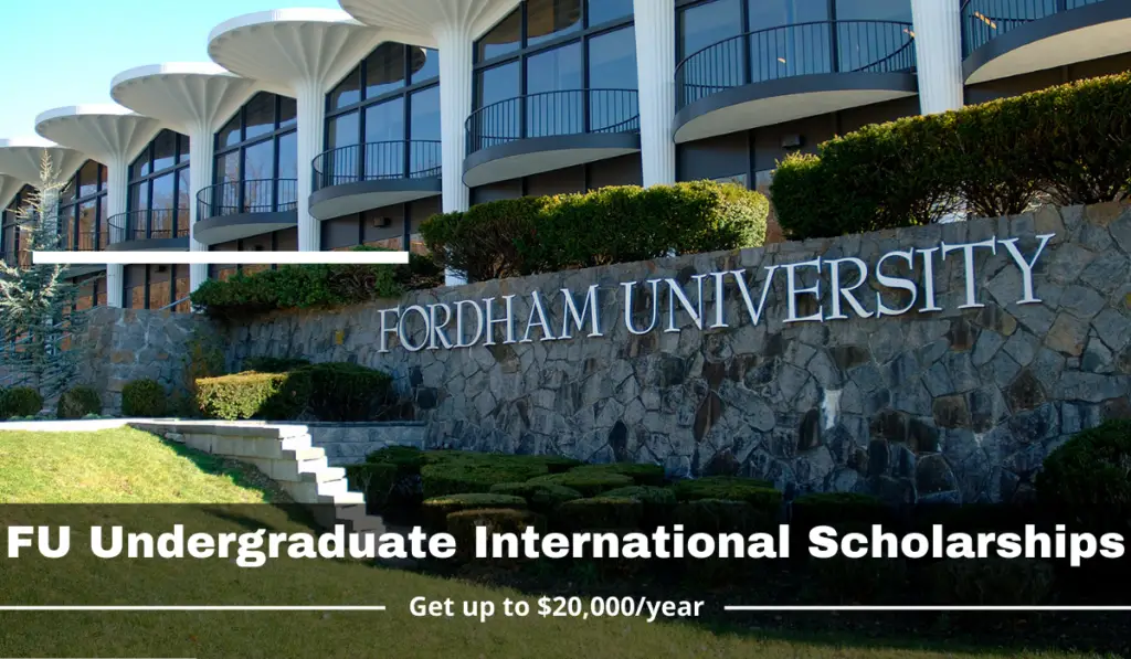 Fordham University Undergraduate international awards, USA