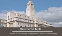 University of Leeds School of Psychology International Master’s scholarship