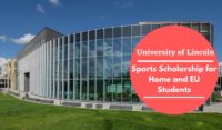 University of Lincoln Sports Scholarship for Home and EU Students