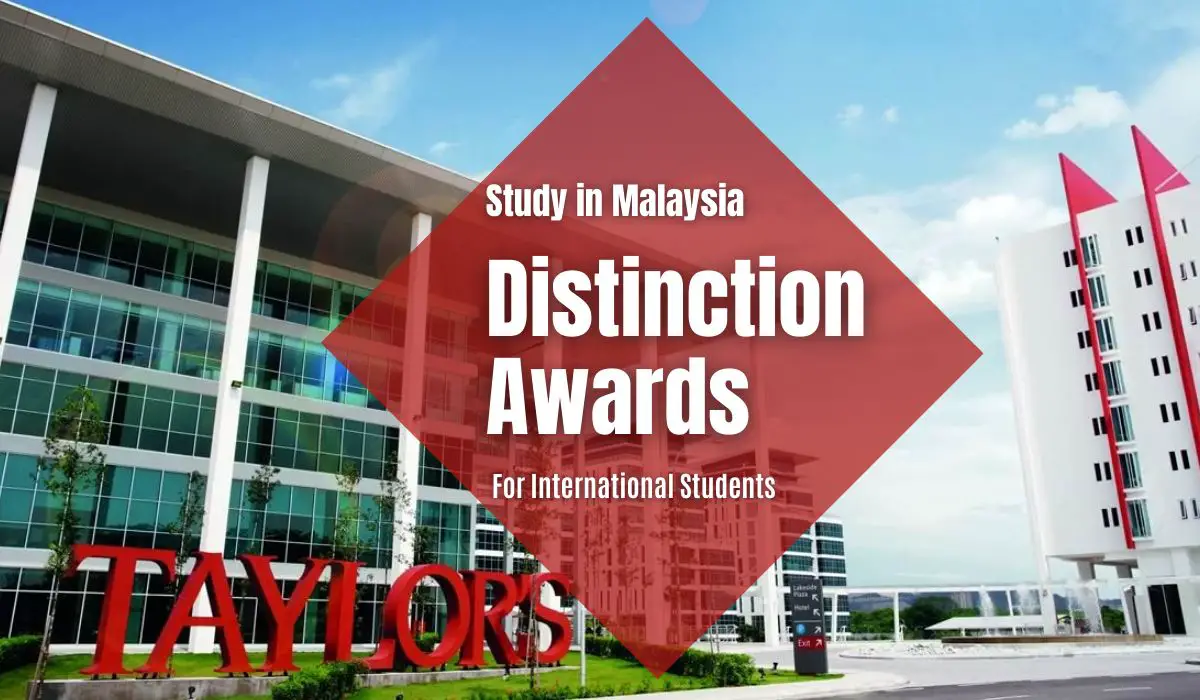 Distinction Awards for International Students at Taylor’s College, Malaysia