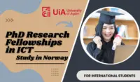 PhD Research Fellowships in ICT for International Students at University of Agder, Norway