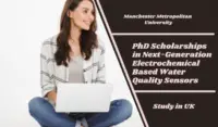 PhD Scholarships in Next-Generation Electrochemical Based Water Quality Sensors, UK