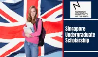 Singapore Undergraduate Scholarship at Norwich University of the Arts, UK