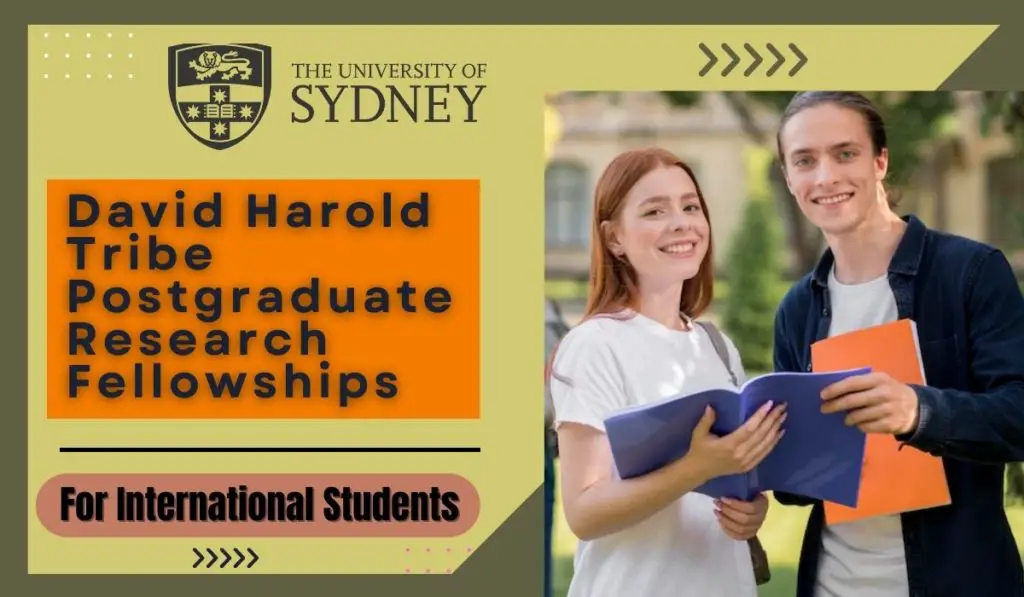 David Harold Tribe Postgraduate Research Fellowships for International Students in Australia 