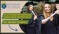 ID.UJ Funds or Financial Assistance Opportunity for Ukraine Researchers at Jagiellonian University, Poland