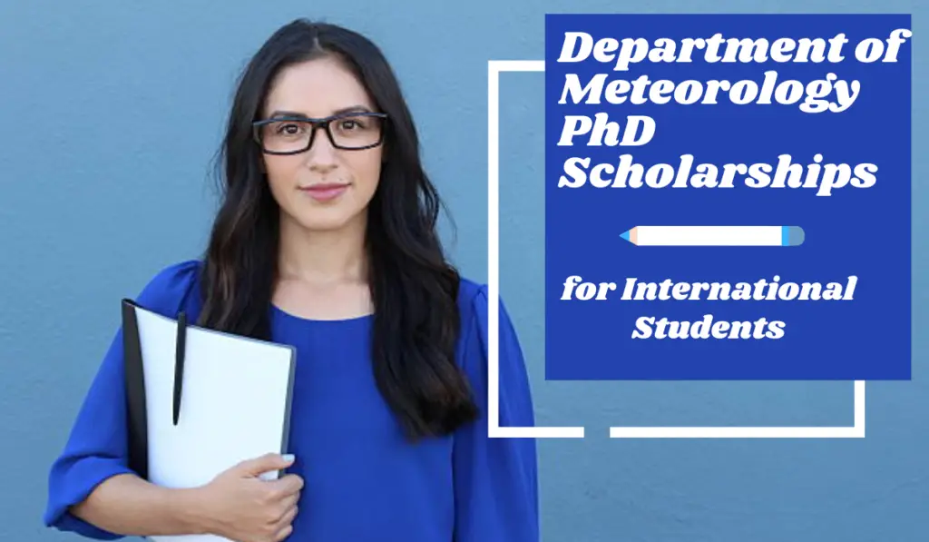 Department of Meteorology PhD Scholarships for International Students at University of Reading, UK