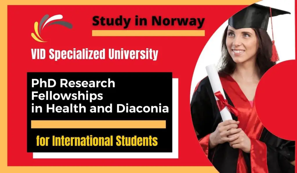 PhD Research Fellowships in Health and Diaconia at VID Specialized University in Norway